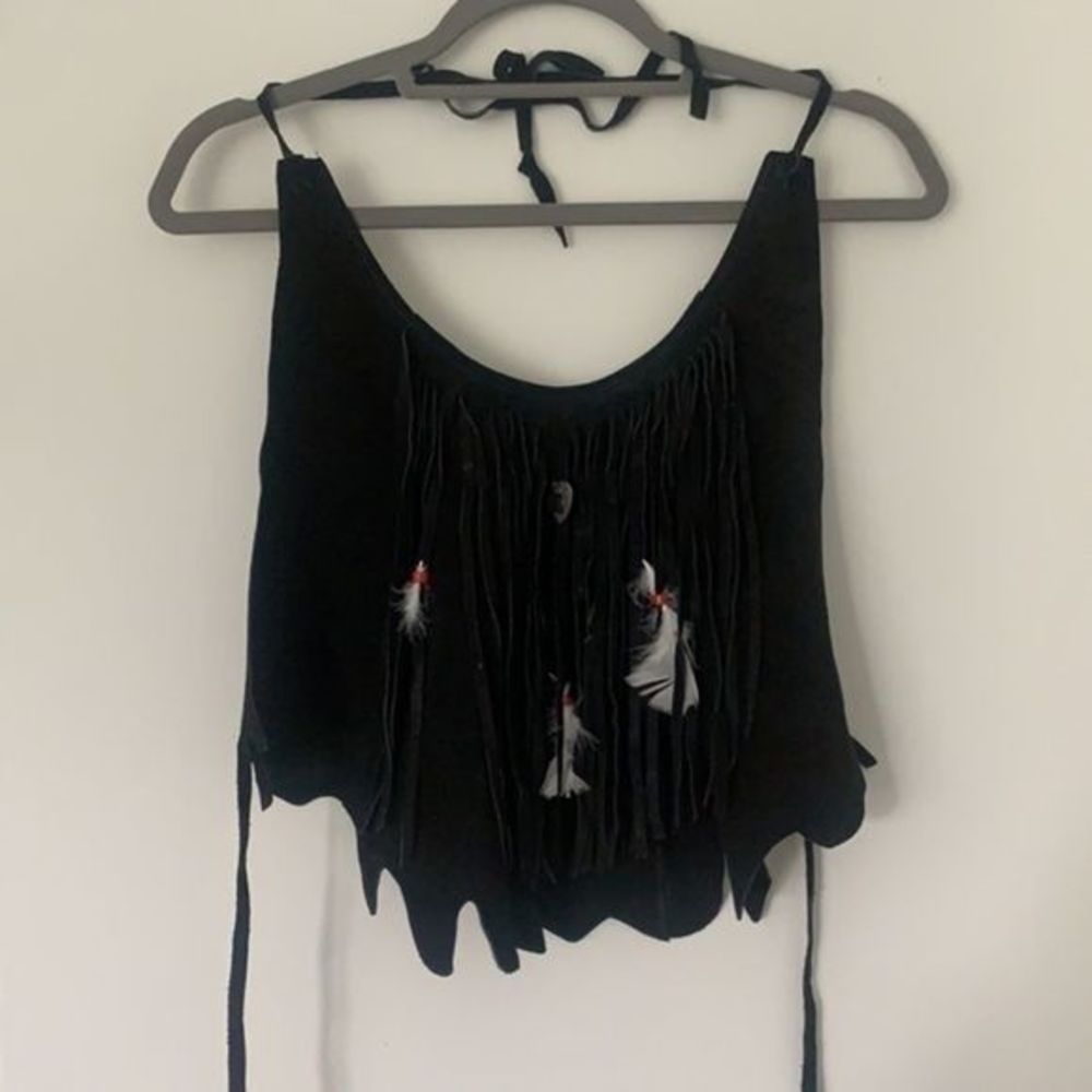 Vintage Suede Halter Top - Picture 3 of 7